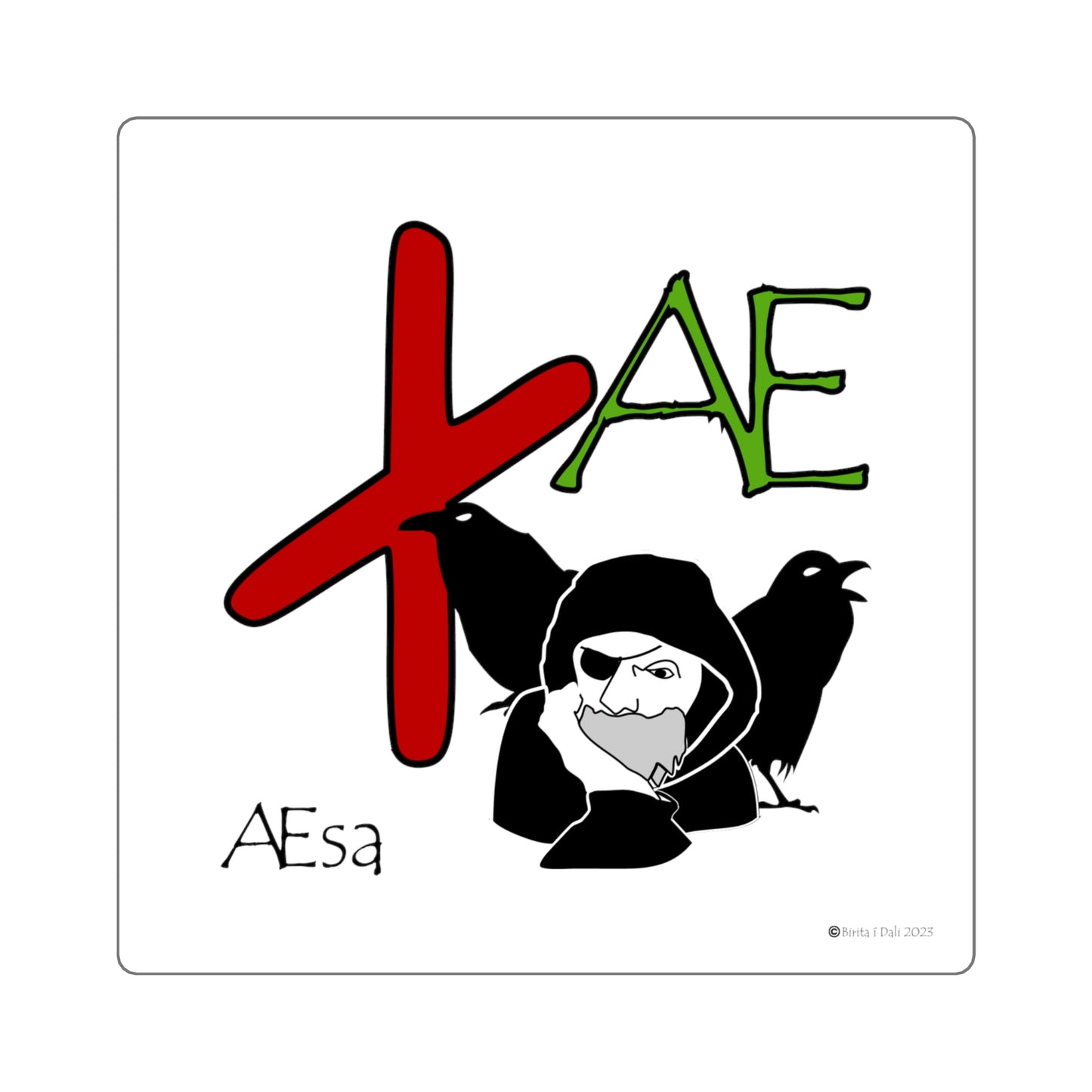 Æ - square stickers 2"-6"