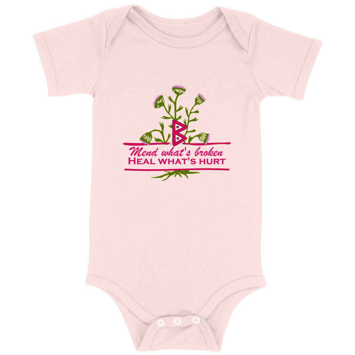 Mend and Heal baby onesie